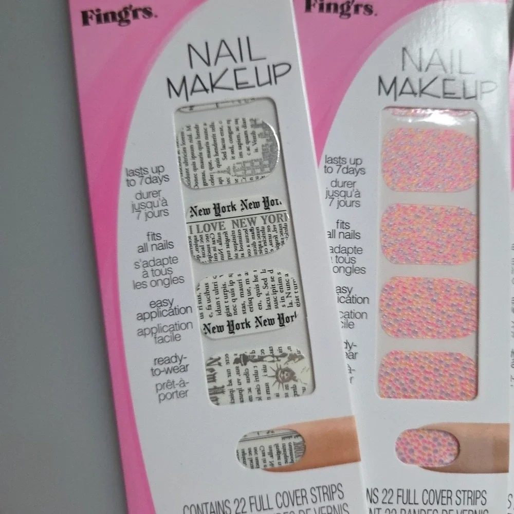 FING'RS‎ NEW Nail Art Stickers Sets for 3